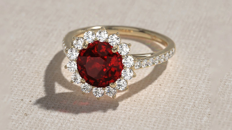 4 Prong Ruby Engagement Ring