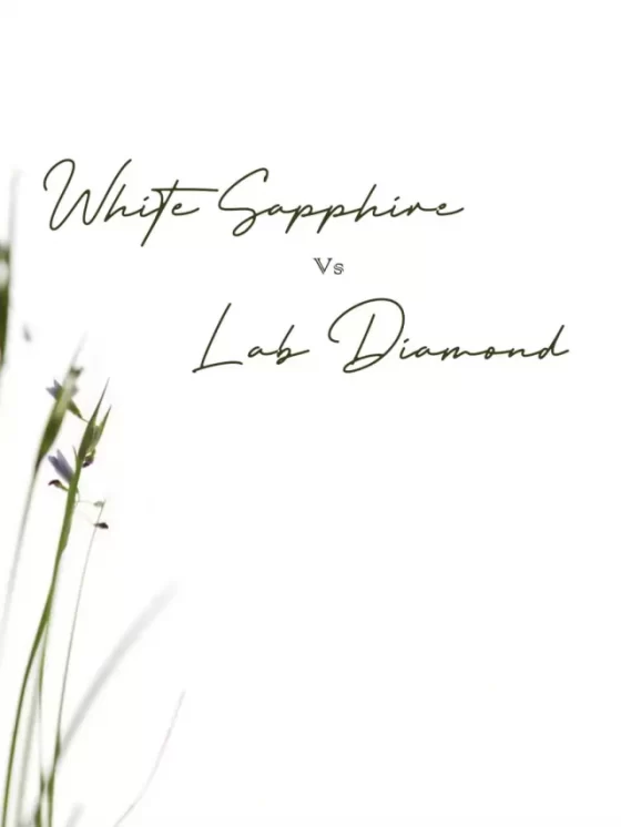 White Sapphire Vs Lab diamond