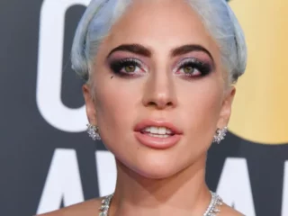 Lady Gaga adorned in radiant diamonds