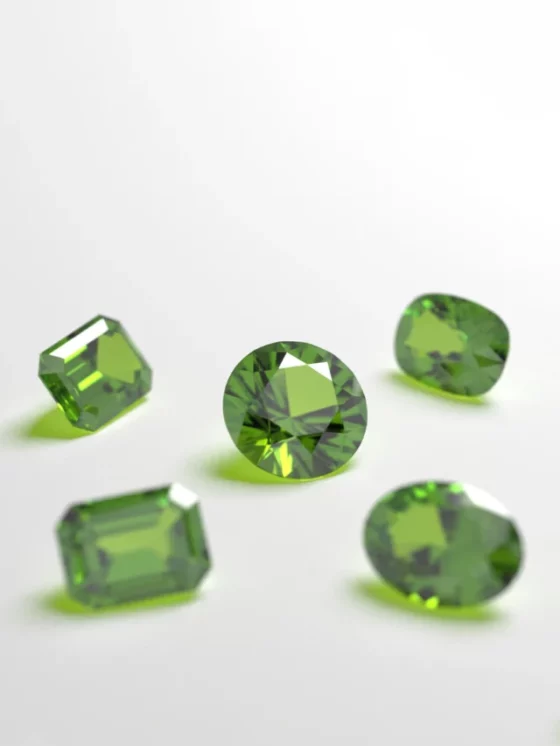 August Birthstone Peridot in Incredible Shapes