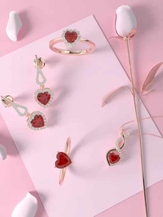 Heart-Shaped Jewelry Pieces for Valentine’s Day