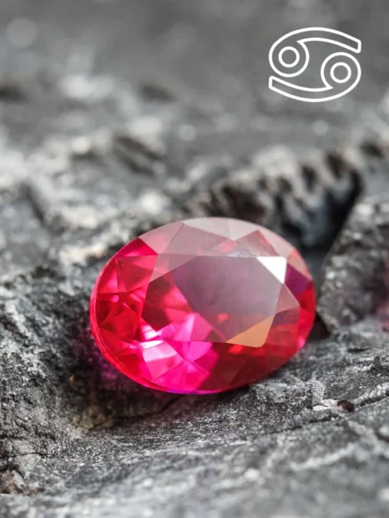 Cancer Zodiac Gemstone: Ruby