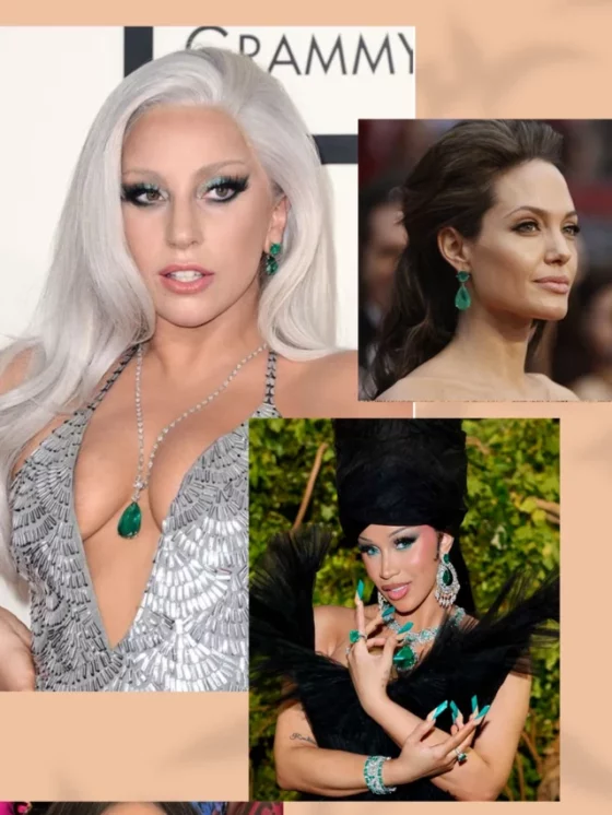 Celebrities & Their Green Emerald Jewelry