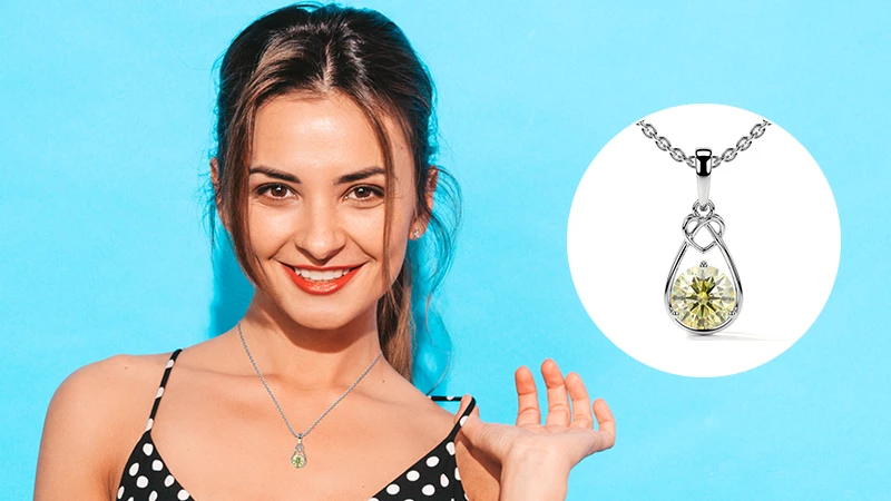 Yellow Diamond Solitaire Pendant