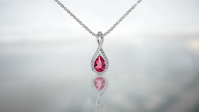 Pink Tourmaline Pendants

