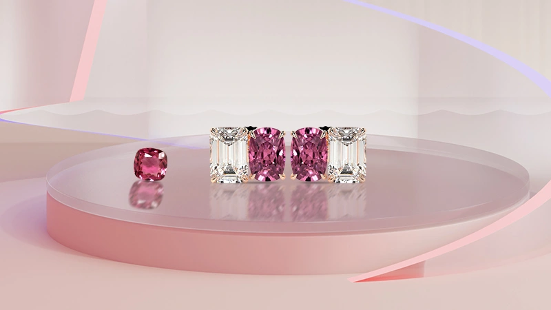 Pink Tourmaline Earrings
