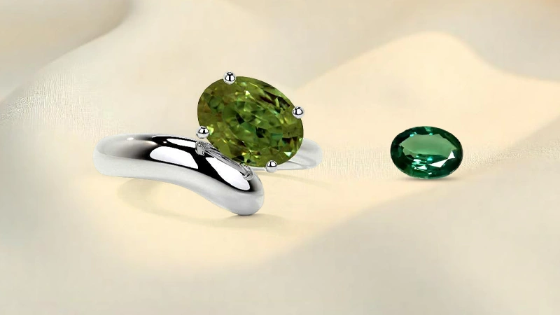 Labor Day Alexandrite Solitaire Engagement Ring