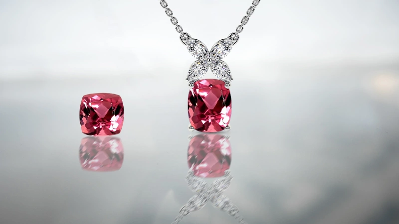 Pink Tourmaline Pendant