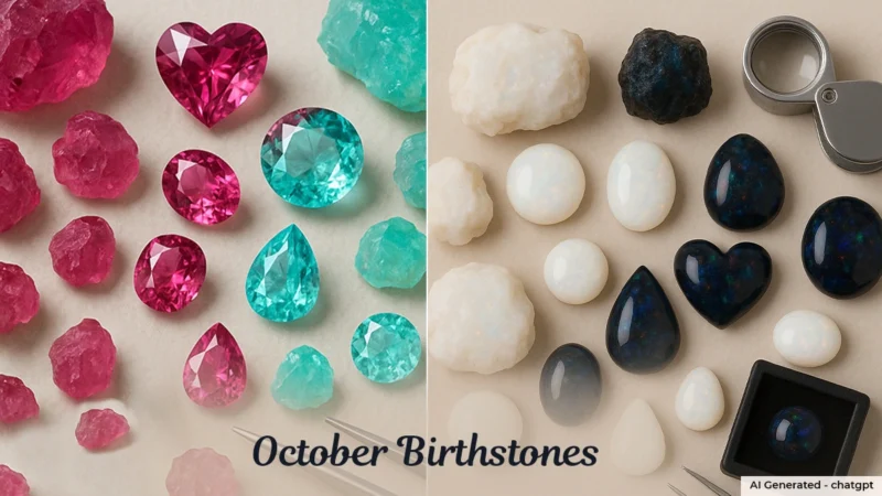 October Birthstones Tourmaline and Opal: Meaning, History & Jewelry