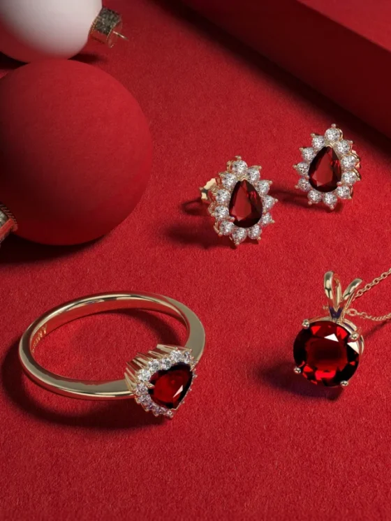 Turn Christmas Red with Ruby Jewelry