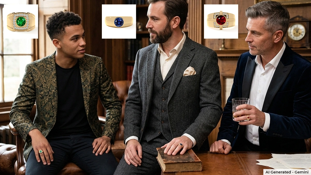 Men's Gemstone Rings: Bold Designs for Modern Men