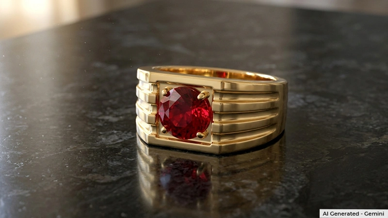 Ruby Prong-set Ring
