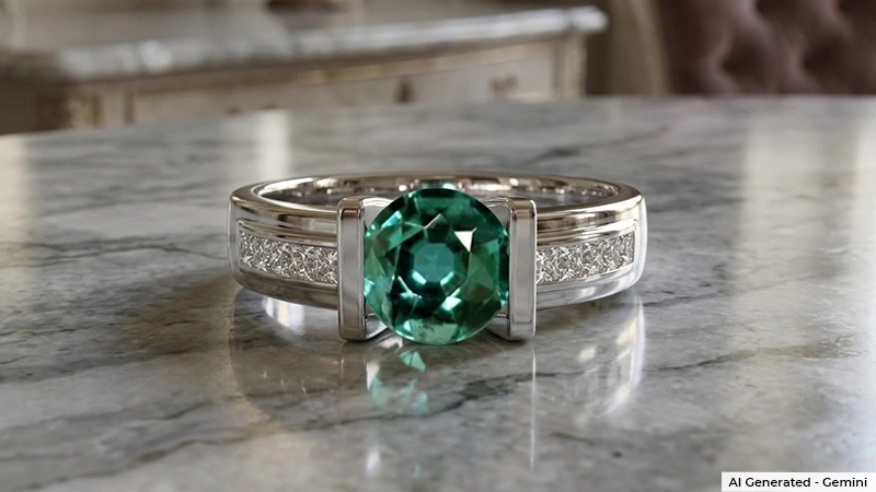 Alexandrite Channel-set Ring
